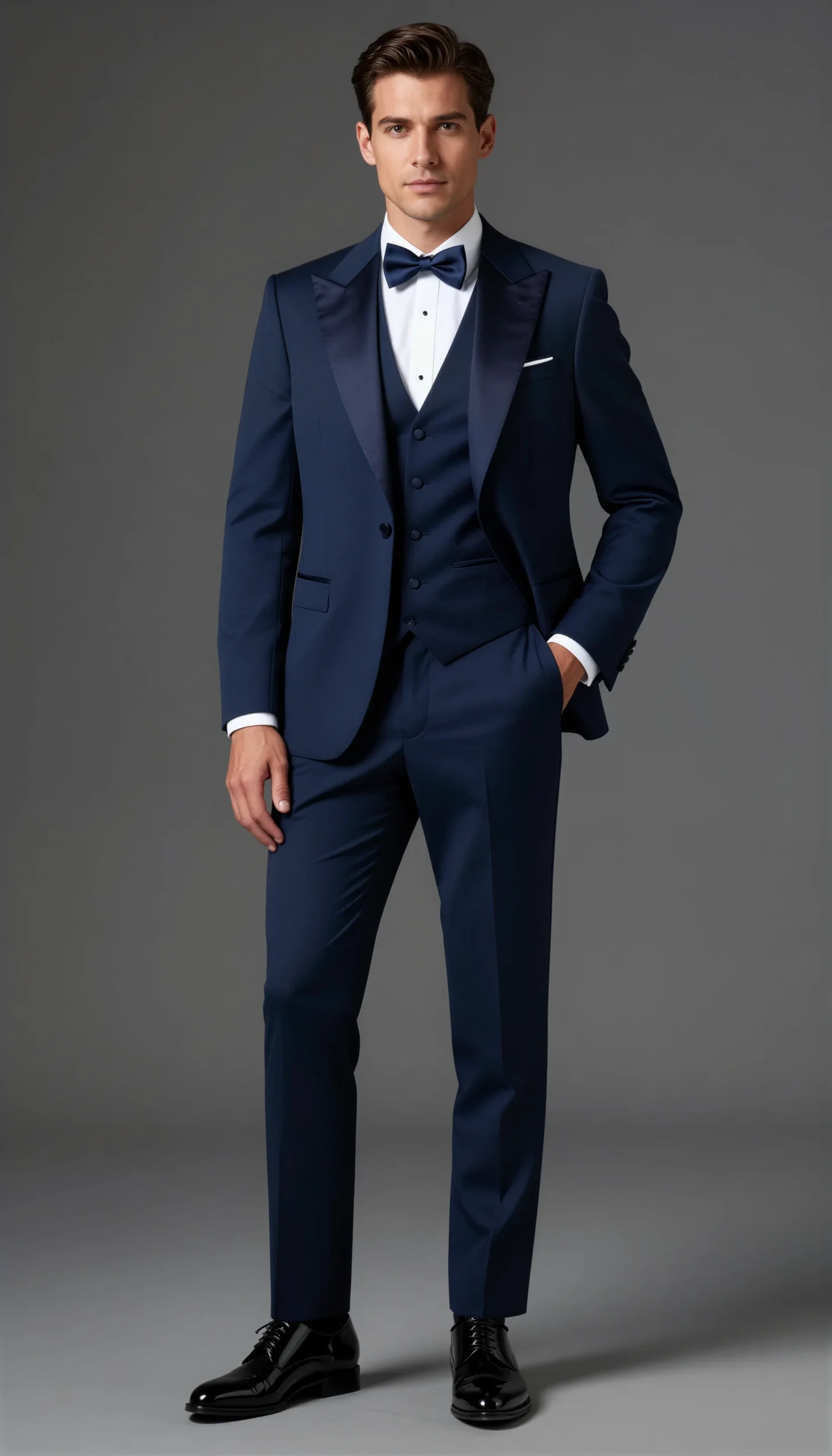Wedding tuxedos Navy blue Suit