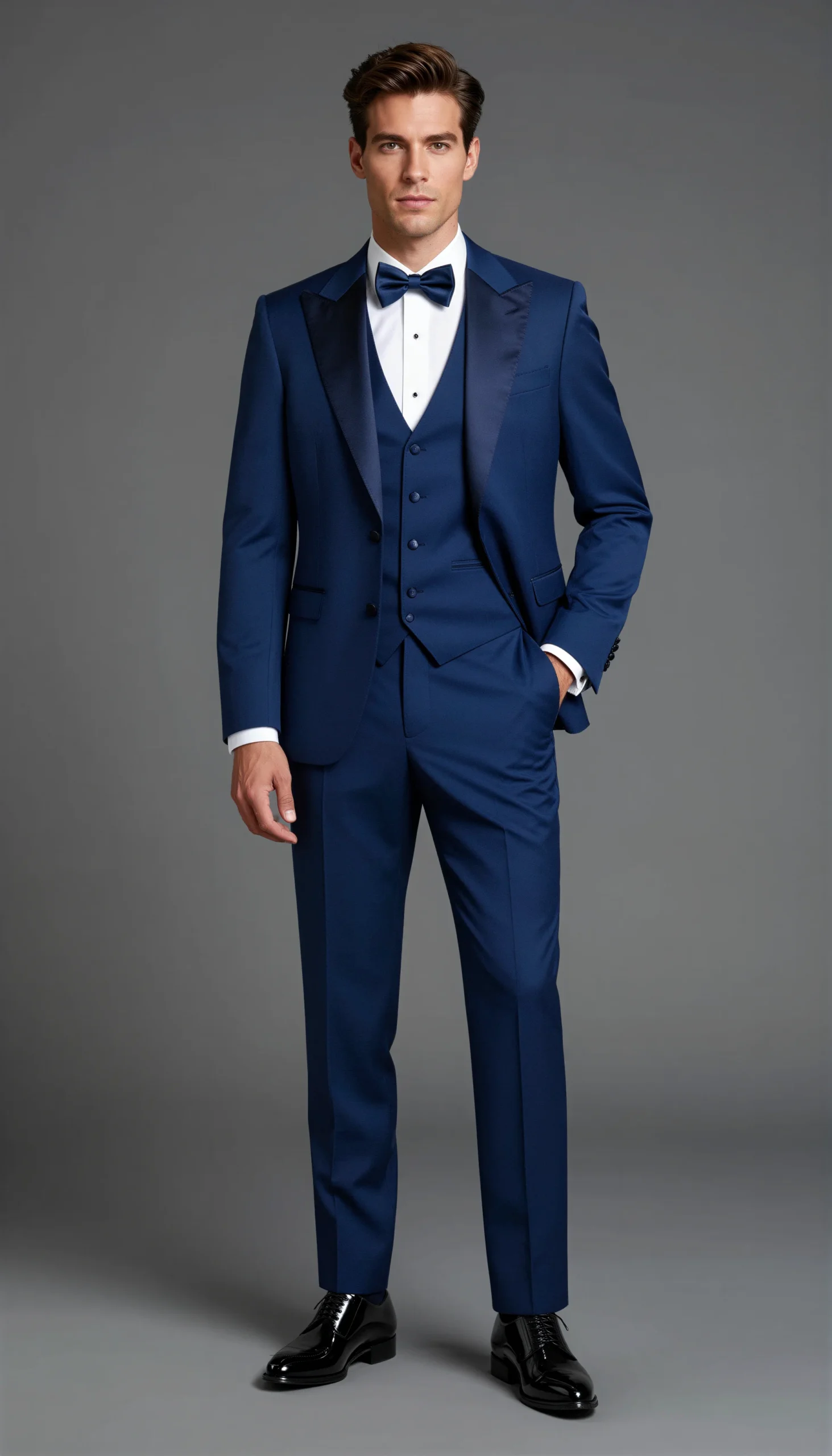 Wedding tuxedos Royal blue Suit