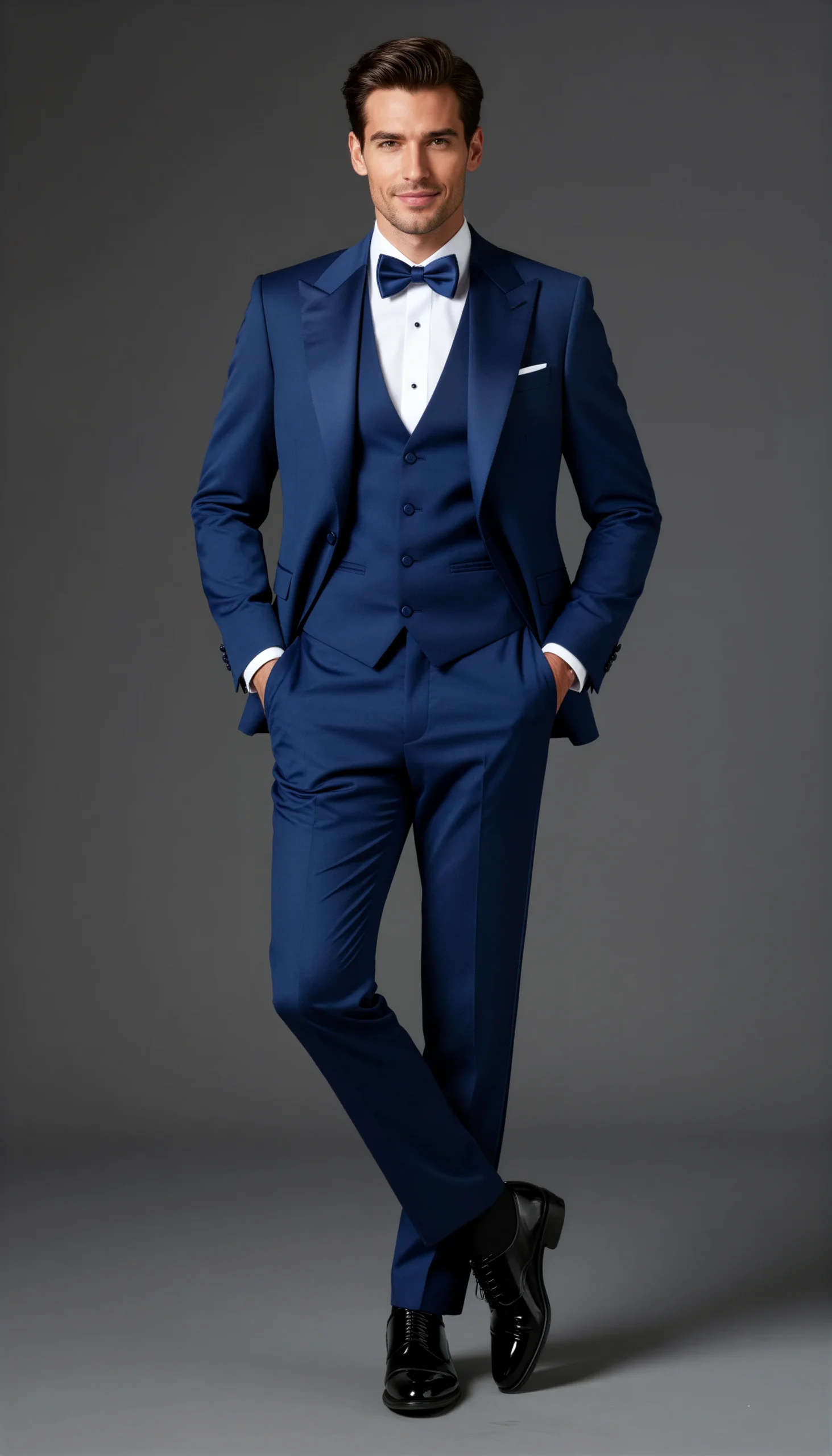 Wedding tuxedos Royal blue Suit