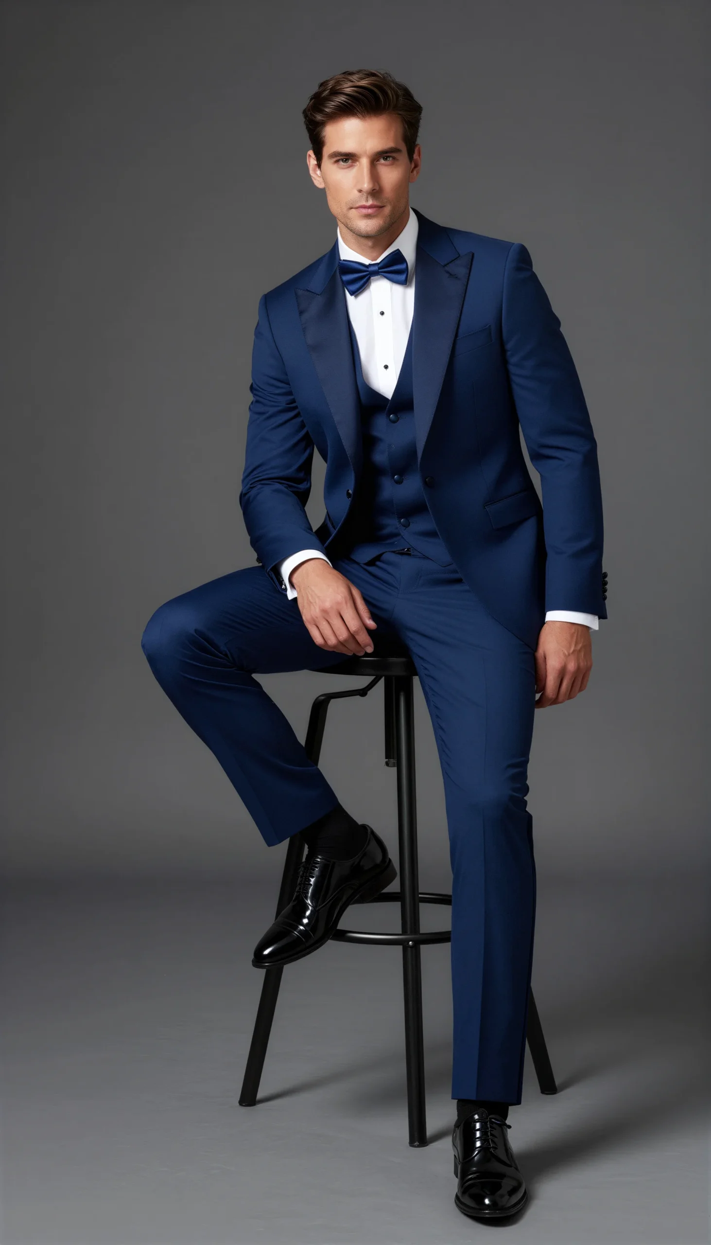 Wedding tuxedos Royal blue Suit