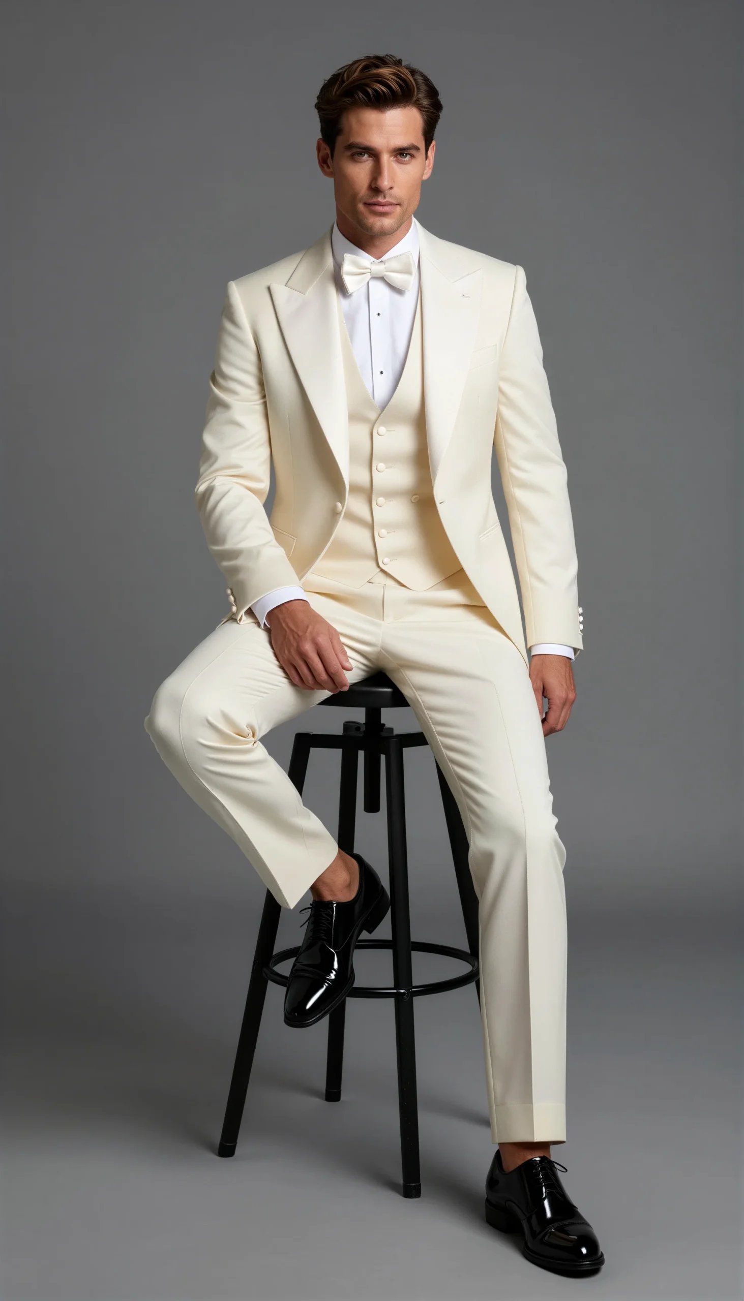 Wedding Tuxedos Cream Champagne Suit