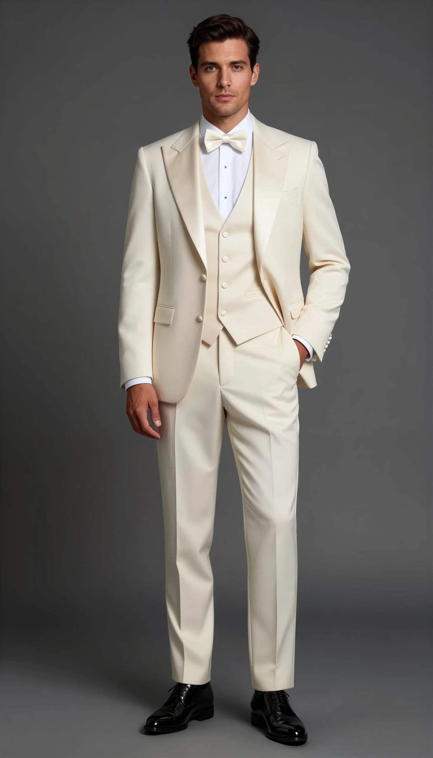 Wedding Tuxedos Cream Champagne Suit