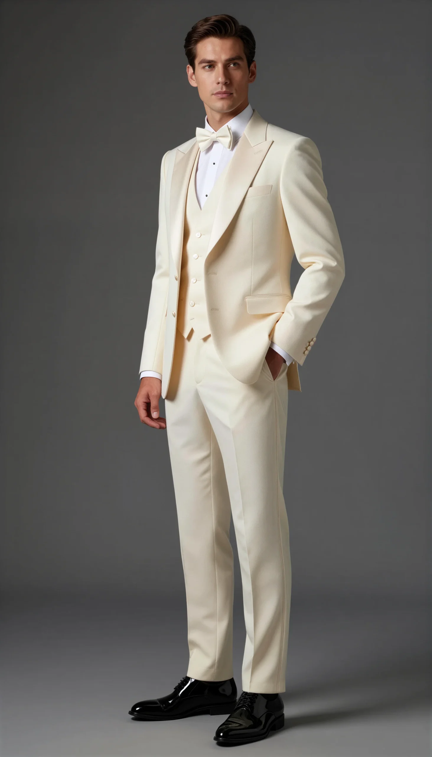 Wedding Tuxedos Cream Champagne Suit